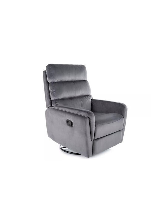 Detroit 703 Relax Armchair Swivel Gray 84x107x78cm