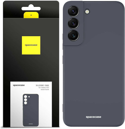 Spacecase Umschlag Rückseite Silikon Schwarz (Galaxy S22 5G)