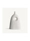 Decorative Ceramic White Vase Vical Leghe Width 23cm Depth 8cm Height 38cm