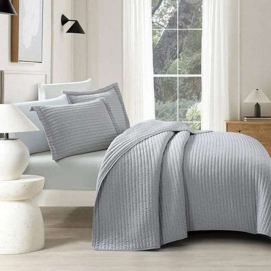 Liolios Home Cuvertură King Size Gri deschis 260x240cm