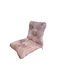 Linea Home Μαξιλάρι Καρέκλας Κήπου με Πλάτη Μπαμπού Eden Dusty Pink 100x50εκ.