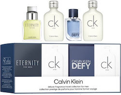 Calvin Klein Deluxe Fragrance Travel Collection For Men Herren Set mit Eau de Toilette 4Stück