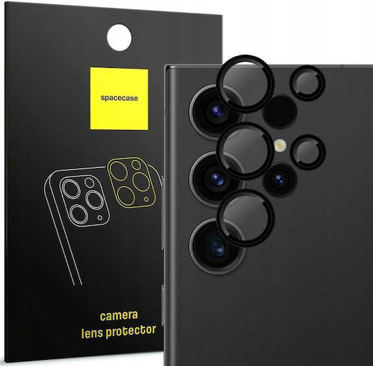 Spacecase Kameraschutz Gehärtetes Glas Black für das Galaxy S23 Ultra
