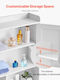 Vevor Floor Bathroom Shelf Wooden White