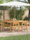 Garten- und Outdoor-Möbelsets 6 Stück Kastanienbraun