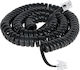 Lech Spirale Telefonkabel RJ11 6P4C Schwarz (TEL0032A-7.5)