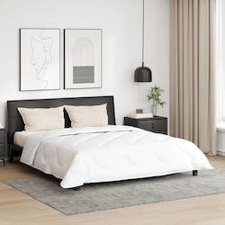vidaXL Κουβέρτα Ξενοδοχείου King Size Λευκή 260x220cm 3τμχ