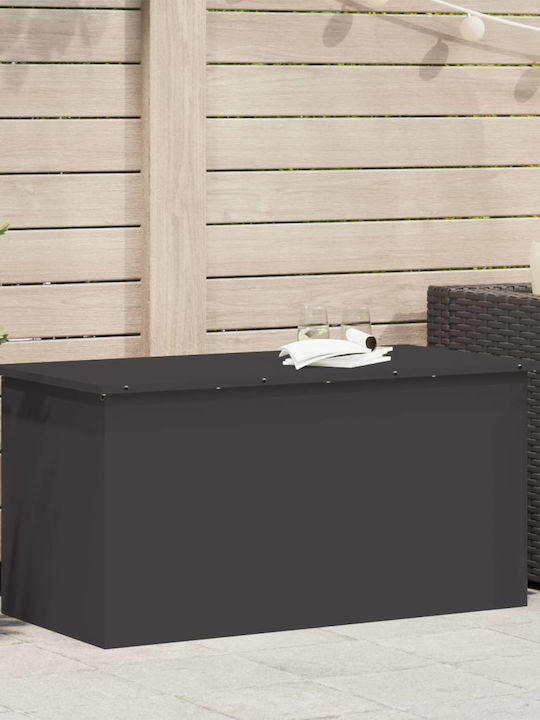 vidaXL Outdoor Storage Box Black L100xW50.5xH50cm