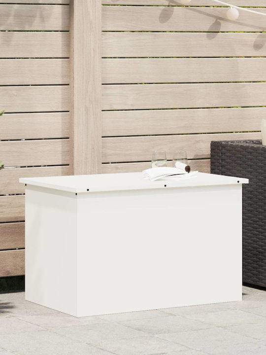 vidaXL Outdoor Storage Box White L80xW50.5xH50cm