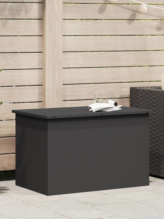 vidaXL Outdoor Storage Box Black L80xW50.5xH50cm