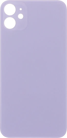 Apple Iphone 11 Battery Door Adhesive Large Hole Version Purple Logo Oem