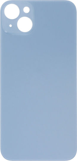 Apple iPhone 14 Plus Battery Door Adhesive Large Hole Blue Logo OEM