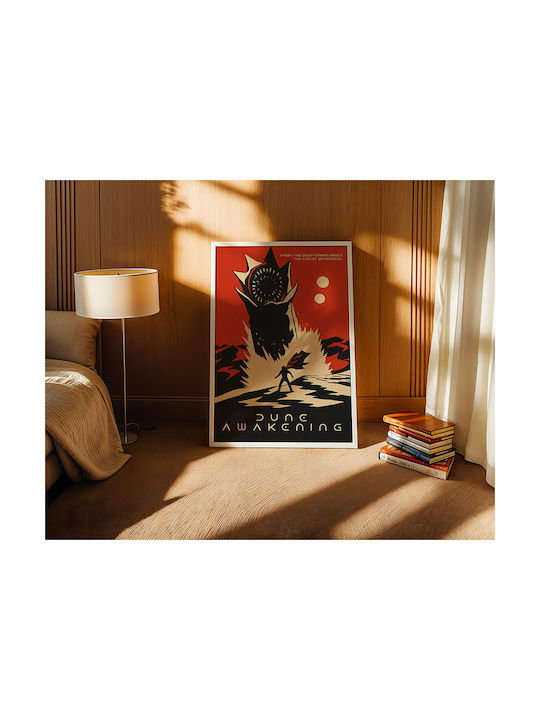 Gaming Poster Dune Awakening Pop Art Gm2387 30cm X 40cm Μαύρο Ξύλινο Κάδρο
