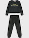 Kids Sweatpants Set Black 2pcs