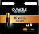 Duracell Optimum Alkaline Batteries Aa Lr06 1.5v 8 Pcs