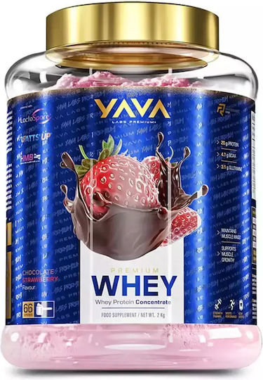 Yava Labs Premium Whey Протеин Суроватъчен с Вкус Chocolate Strawberry 2kg