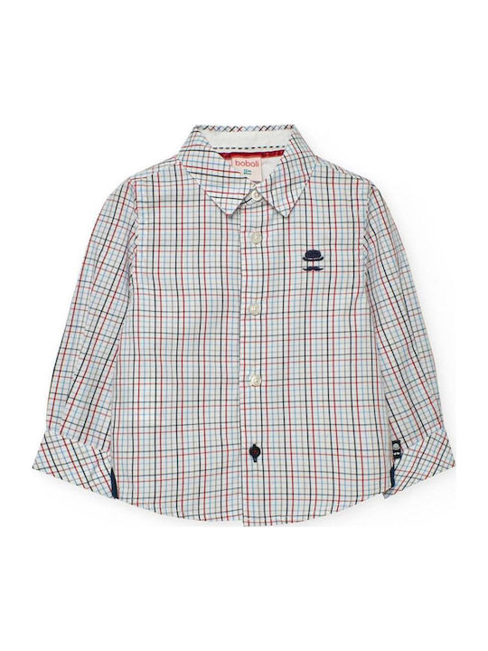 Kids Checked Shirt Long Sleeve Multicolour