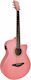 Soundsation Semi-Acoustic Guitar Saguaro Handwiped Cutaway Pink