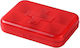 Square Organizer Medicines Vitamins Supplements Pufo Medicine 9 Cm Red