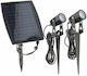 123led Set of 2 Wall Solar Lights Warm White 3000K with Photocell IP65