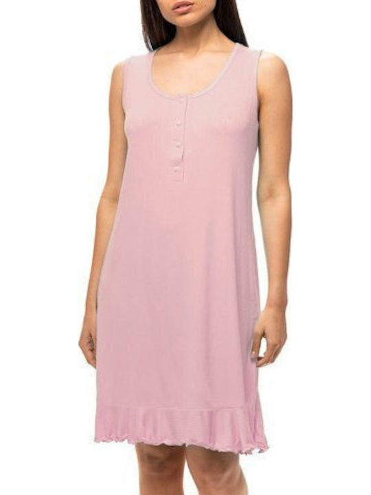 Koyote Sommer Damen Nachthemd Rosa