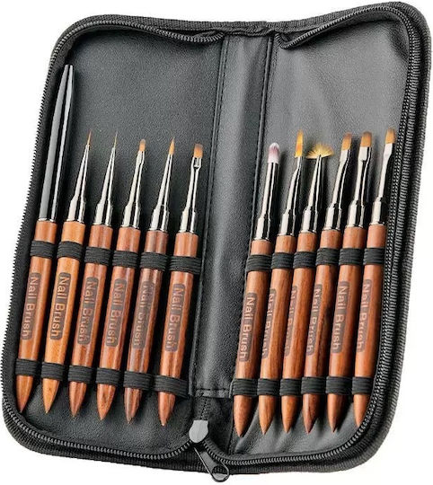One Fashion Nail Art Brush Set 12pcs 039516