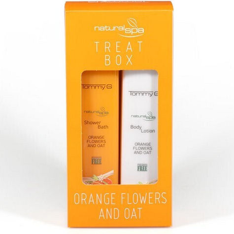 TommyG Orange Flowers And Oat Σετ Περιποίησης για Καθαρισμό Σώματος 2τμχ