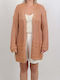 Gestrickte Damen Strickjacke Rosa
