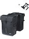 Basil Double Bicycle Rack Bag Black