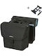 Basil Double Bicycle Rack Bag Black