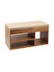Entry Furniture with Shoe Rack & Bench Walnut 80x31x46cm