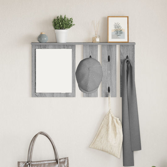 vidaXL Wall Hanger Metal Gray 85x10cm