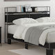 vidaXL Wooden Bed Headboard Black Oak 120cm