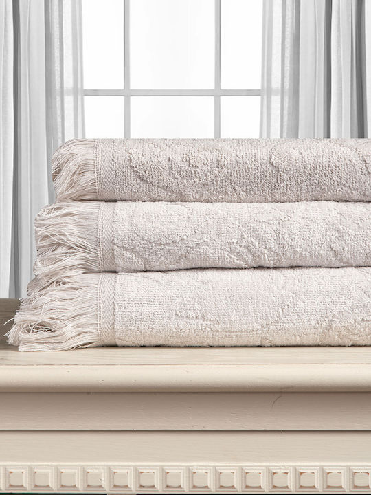 Silk Fashion Bath Towel Alicia 40x60cm Silver W...
