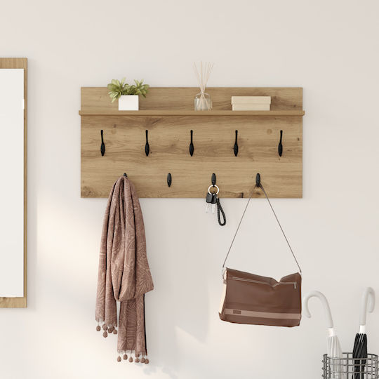 vidaXL Agățătoare de Perete Lemnoasă 80x12x40cm 1buc