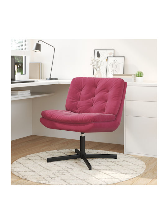 Drehbarer Samt Burgundischer Sessel 63x75x76cm