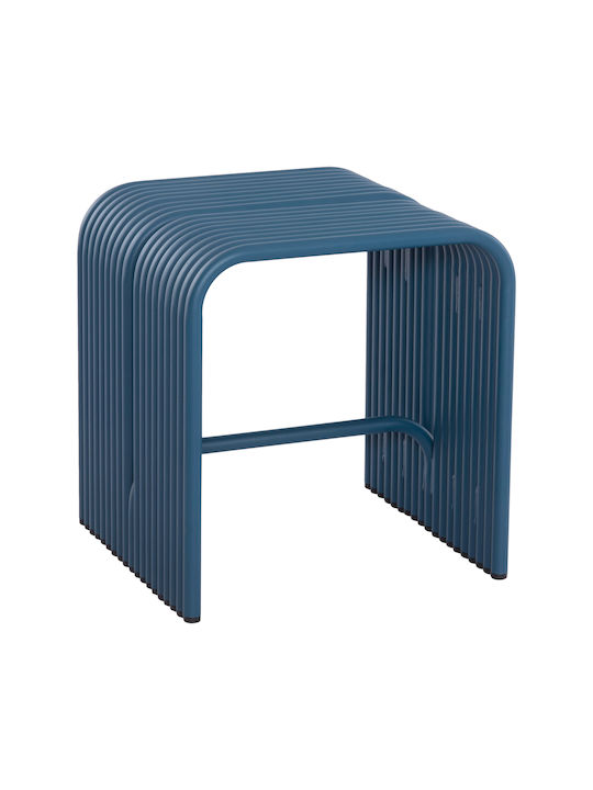 Stool For Living Room Metallic Intrepid Blue 40...