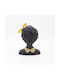 Table Decorative Woman Polyresin Black-Gold 14.5x10.5x20cm