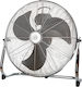 Wellio Ανεμιστήρας Δαπέδου 120W Διαμέτρου 45cm Ασημί
