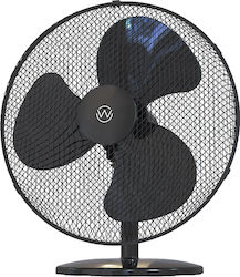 Wellio TX-1601DK Επιτραπέζιος 40cm Μαύρος