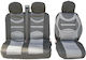 Upholstery Set Van Front Seats Lumbar Support Eco Leather Textile