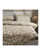 Charalambidis Textiles Sheet Sets Queen 220x260cm. Beige 4pcs