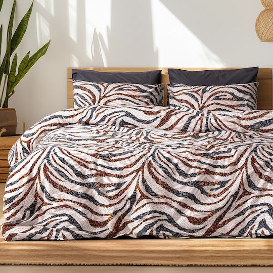 Beauty Home Duvet Set Queen 220x240cm Rea Art 12259 Charcoal 3pcs