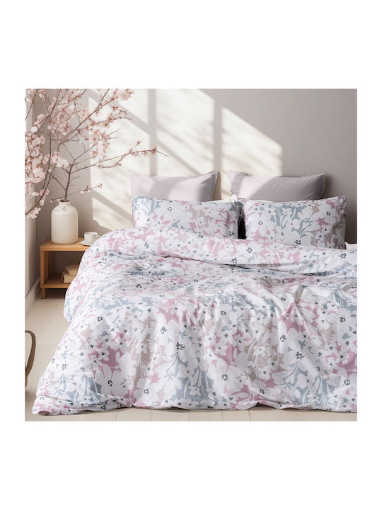 Beauty Home Duvet Set Single 160x240cm Ninet Art 12252 Grey, Pink 2pcs