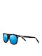Zippo Unisex Sunglasses with Black Plastic Frame and Blue Lens OB203-4