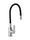 Curveta Kitchen Faucet Chrome Black Flexible Spout
