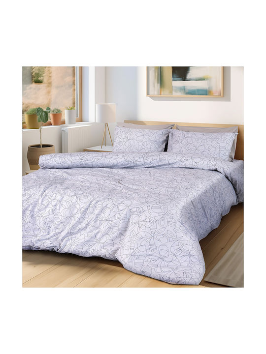 Beauty Home Art 12251 Σετ Μαξιλαροθήκες με Φάσα Γκρί 52x72εκ.