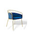 Scaune Sala de mese Albastru 1buc 83x62x50buc