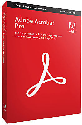 Adobe Acrobat Πολύγλωσσο συμβατό με Mac/Windows σε Ηλεκτρονική άδεια για 1 Χρήστη και 1 Έτος χρήσης