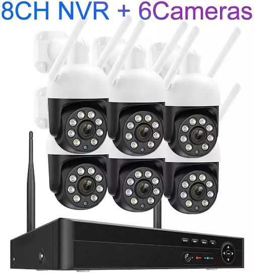 Misecu Surveillance System Cameras Wireless Cameras IP 4MP with